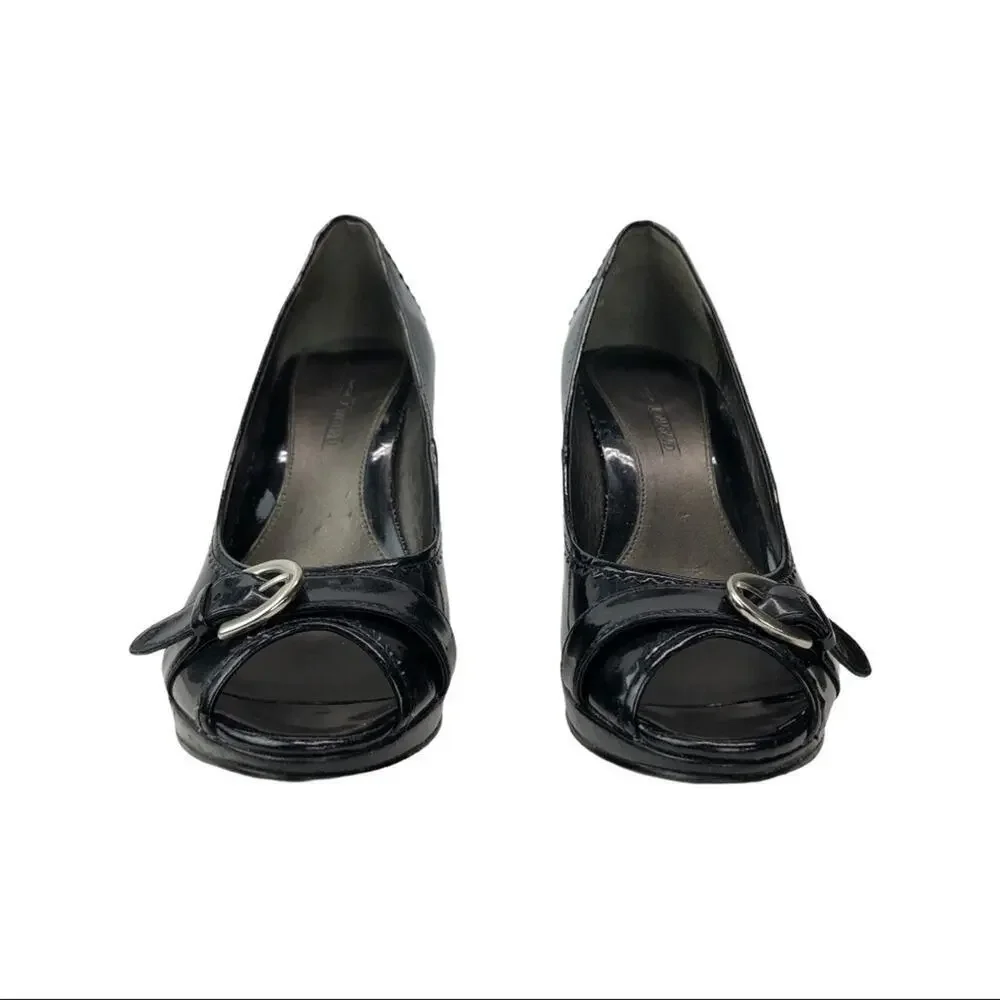 Circa Joan & David Black Patent Leather Pump 8.5